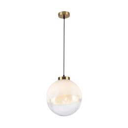 Φωτιστικό Οροφής Κρεμαστό Vana 4313700 E27 1xMax 40W 30x150cm Gold-Clear Viokef