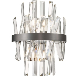 Φωτιστικό Τοίχου - Απλίκα Veronica 4315400 24x15x33cm 1xG9 28W Clear-Silver Viokef