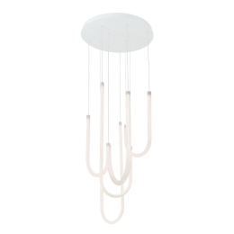 Φωτιστικό Οροφής Κρεμαστό Yvonne 4319300 LED 60W 4454Lm 50x130cm White Viokef