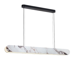 Φωτιστικό Οροφής - Ράγα Alicia 4320400 LED 46W 1342Lm 115x150cm White Marble Effect Viokef