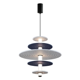 Φωτιστικό Οροφής Κρεμαστό Azul 4322300 LED 16W 455Lm 49x211cm Blue-Grey-Black Viokef