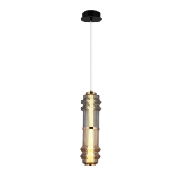 Φωτιστικό Οροφής Κρεμαστό Dereck 4322601 LED 14W 546Lm 10,5x195cm Amber-Bronze Viokef