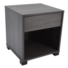 Κομοδίνο Ξύλινο 766413 44x40x36 Dark Brown Ankor Ξύλο