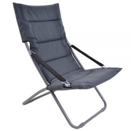 Καρέκλα Παραλίας 805556 62x85x92cm Grey Ankor