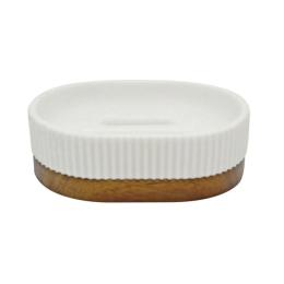 Σαπουνοθήκη 829385 11x8,1x3,4cm White Ankor Πολυέστερ