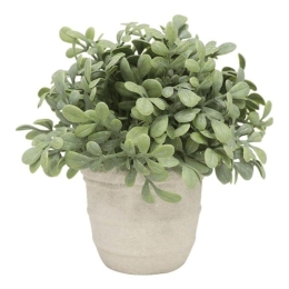 Τεχνητό Φυτό Σε Γλάστρα Πυξάρι 832330 15,3x15,3x15,3cm Green-Beige Ankor Κεραμικό