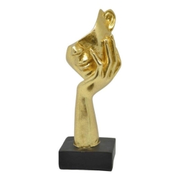 Διακοσμητική Φιγούρα Πρόσωπο 832675 6x5x16cm Black-Gold Ankor Πολυέστερ