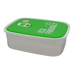 Φαγητοδοχείο 834112 17,5x12,5x5,3cm 680ml White-Green Ankor Ανοξείδωτο Ατσάλι