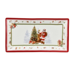 Πιατέλα Σερβιρίσματος Ορθογώνια Santa 760052 25,5x14x1,9cm Multi Marva