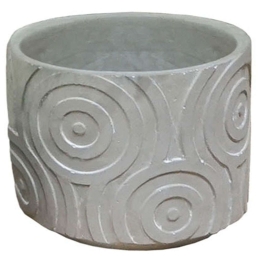 Κασπώ 06-00-21213-3 Φ15,5x13cm Grey Marhome Τσιμέντο