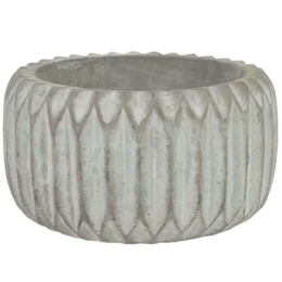 Κασπώ 06-00-21215-1 Φ20x11cm Grey-White Marhome Τσιμέντο
