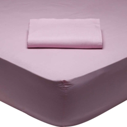 Σεντόνι Με Λάστιχο 1012 Pink Das Home Ημίδιπλο 120x200cm Με Λάστιχο 100% Βαμβάκι