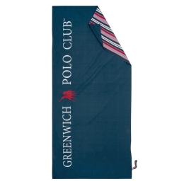 Πετσέτα Θαλάσσης 3872 Blue-Red-White Greenwich Polo Club Θαλάσσης 80x170cm Microfiber