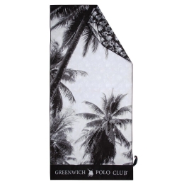 Πετσέτα Θαλάσσης 3875 Black-White Greenwich Polo Club Θαλάσσης 80x170cm Microfiber