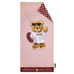 Πετσέτα Θαλάσσης Παιδική 3878 Nude-Pink Greenwich Polo Club Θαλάσσης 70x140cm Microfiber