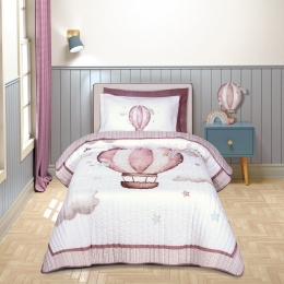 Κουβερλί Παιδικό 8841 White-Pink Greenwich Polo Club 160x220cm Microfiber