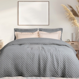Κουβερλί 9630 Happy Grey Das Home Υπέρδιπλo 220x240cm Microfiber