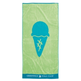 Πετσέτα Θαλάσσης Παιδική 3899 Light Green-Turqoise Greenwich Polo Club Θαλάσσης 70x140cm 100% Βαμβάκι