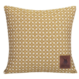 Μαξιλάρι Διακοσμητικό (Με Γέμιση) 3920 Beige-Yellow Greenwich Polo Club 40Χ40 Βαμβάκι-Πολυέστερ