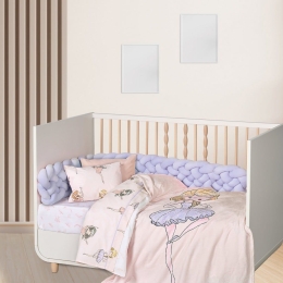 Κουβέρτα Βρεφική 4913 Fleece Pink-Lilac Das Home Κούνιας 110x150cm Πολυέστερ