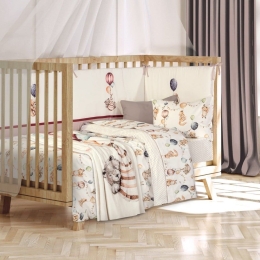 Κουβέρτα Βρεφική 8850 Fleece Cream-Taupe Greenwich Polo Club Κούνιας 110x150cm Πολυέστερ