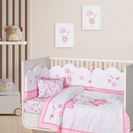 Πάπλωμα Βρεφικό 4917 White-Pink Das Home 110x150cm Microfiber