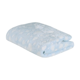 Κουβέρτα Βρεφική Relax 4908 Fleece Light Blue Das Home Αγκαλιάς 75x100cm Πολυέστερ