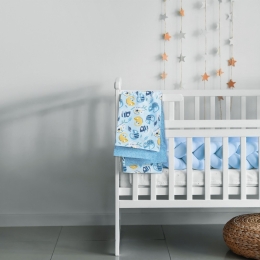 Σεντόνια Βρεφικά 4935 (Σετ 2τμχ) Blue Das Home Λίκνου 70x120cm 100% Βαμβάκι