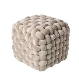 Πουφ 2274 43x43x40 Beige Das Home