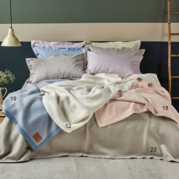 Κουβέρτα Mythos 22 Taupe Kentia King Size 260x240cm Μαλλί-Ακρυλικό
