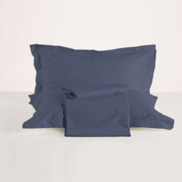 Σεντόνι Με Λάστιχο True Col 4229 Denim Kentia Υπέρδιπλo 160x225cm 100% Βαμβακερό Περκάλι