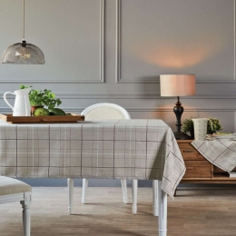 Τραπεζομάντηλο Criss Beige Kentia 138x180 Πολυέστερ
