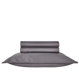 Σεντόνι Opulence 22 Με Λάστιχο Grey Kentia Υπέρδιπλo 160x200cm 100% Βαμβακοσατέν