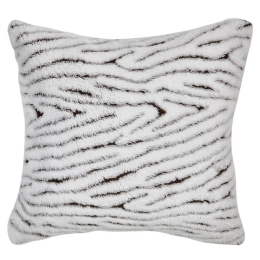 Μαξιλαροθήκη Διακοσμητική Luciana 30 White-Black Kentia 50Χ50 Πολυέστερ