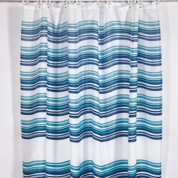 Κουρτίνα Μπάνιου Brock Blue -Turqoise Kentia 240Πx180Υ 240x180cm Πολυέστερ