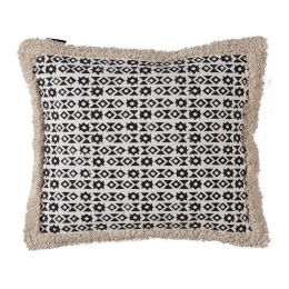 Μαξιλαροθήκη Διακοσμητική Casa 326 Black-White Kentia 45X45 100% Βαμβάκι