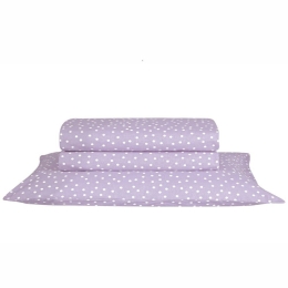 Σεντόνι Leyla 35 Lilac Kentia Ημίδιπλο 190x270cm 100% Βαμβάκι