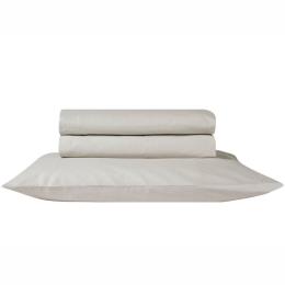 Σεντόνι Essential 26 Με Λάστιχο Ecru Kentia Ημίδιπλο 120x235cm 100% Πενιέ Βαμβάκι
