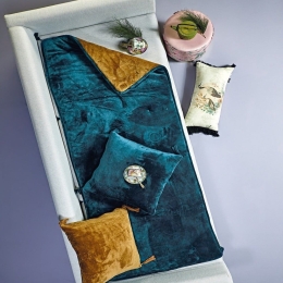 Futon Ivanna 02 Emerald Kentia Τριθέσιο 75x160cm Πολυέστερ