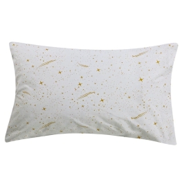 Μαξιλαροθήκες Παιδικές Lupus 01 A (Σετ 2τμχ) White-Golden Kentia 50Χ70 50x70cm 100% Βαμβάκι