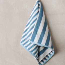 Πετσέτα Presley 01 Blue-Ecru Kentia Σώματος 70x140cm 100% Βαμβάκι