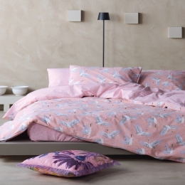 Παπλωματοθήκη Kimora (Σετ 2τμχ) Pink-Lila Kentia Μονό 165x245cm 100% Βαμβάκι