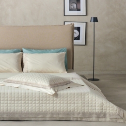 Κουβερλί Felicity 12 (Σετ 3τμχ) Beige Kentia Υπέρδιπλo 230x250cm 100% Βαμβακοσατέν