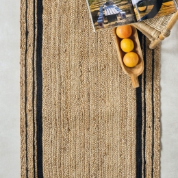 Χαλάκι Yute 243 Natural-Black Kentia 80X150cm