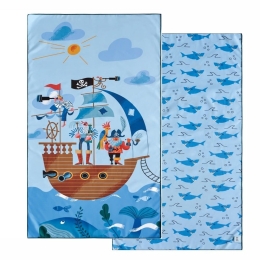 Πετσέτα Θαλάσσης Παιδική Float 244 Blue-Brown Kentia Θαλάσσης 70x140cm Polyester-Polyamide