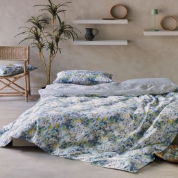 Κουβερλί Maybell 02 Green-Blue Kentia Υπέρδιπλο 230x250cm 100% Βαμβακοσατέν