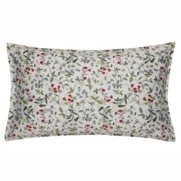 Μαξιλαροθήκες Carnation 02 (Σετ 2τμχ) Light Green-Red Kentia 50Χ70 100% Βαμβακοσατέν