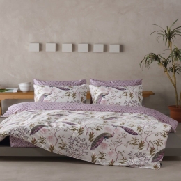 Κουβερλί Salem 42 Purple-Green Kentia Υπέρδιπλο 230x250cm 100% Βαμβακοσατέν