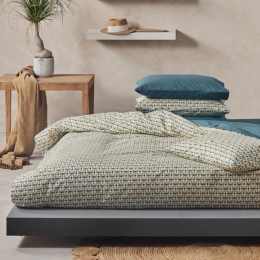 Κουβερλί Ariston 07 Blue-Green Kentia Υπέρδιπλο 220x240cm 100% Βαμβάκι