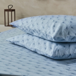 Μαξιλαροθήκες Amanda 35A (Σετ 2τμχ) Blue-Grey Kentia 50Χ70 100% Βαμβάκι